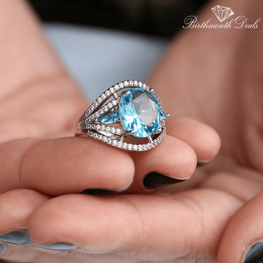 December Zircon Birthstone Ring - Birthmonth Deals