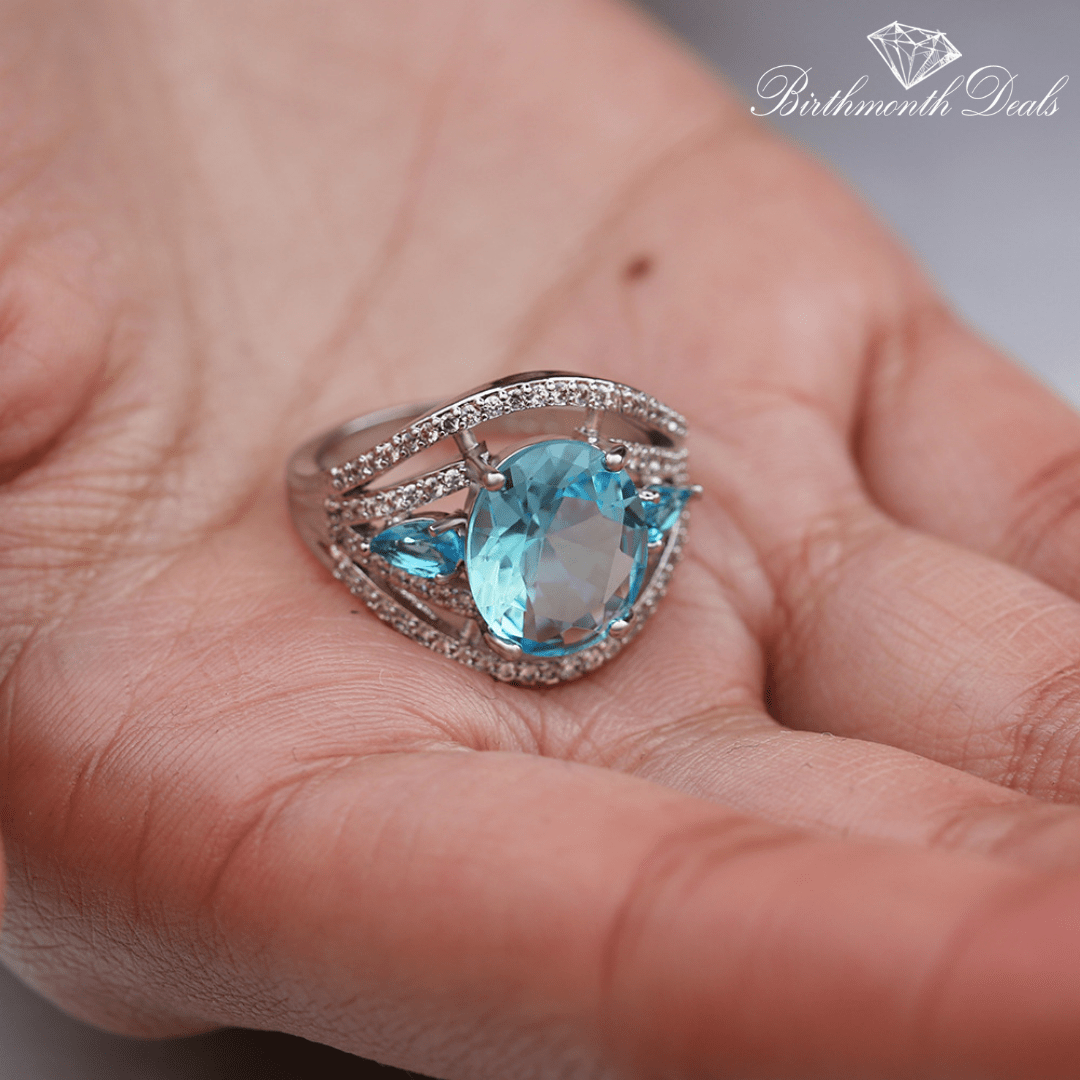 December Zircon Birthstone Ring - Birthmonth Deals