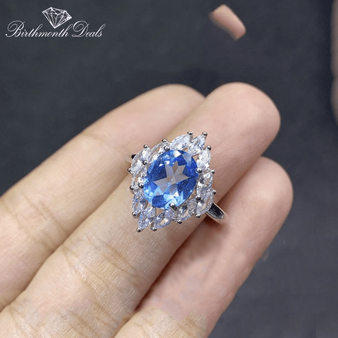 December Zircon Birthstone Ring - Birthmonth Deals