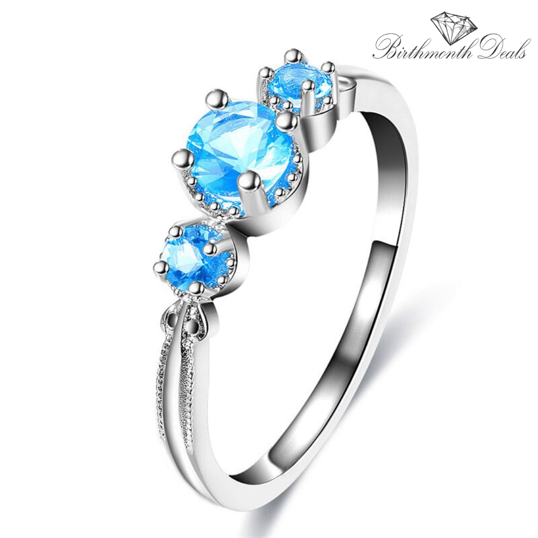 December Zircon Birthstone Ring - Birthmonth Deals