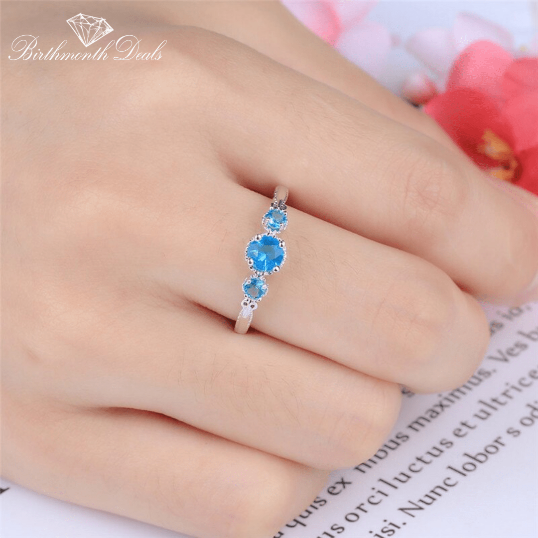 December Zircon Birthstone Ring - Birthmonth Deals