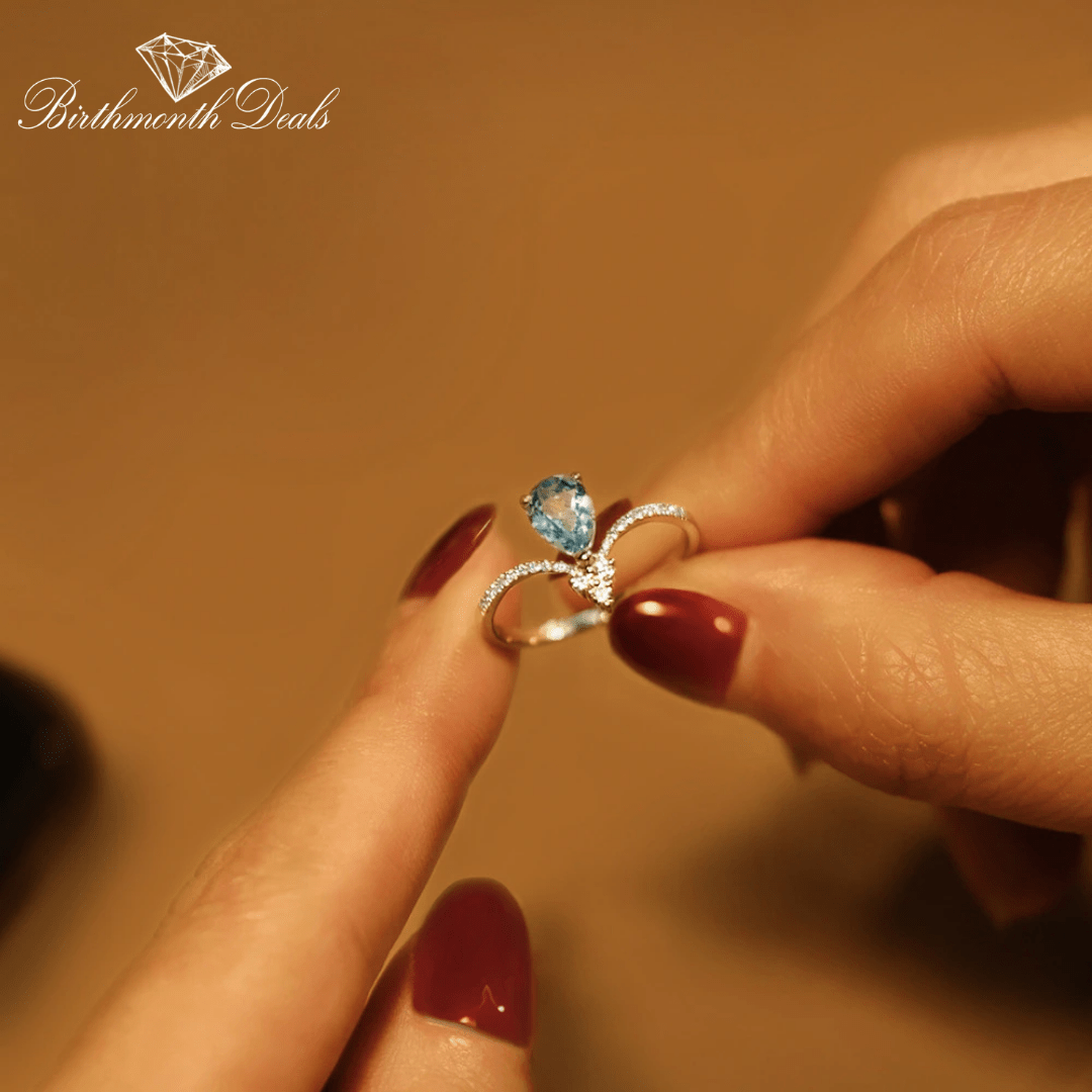 December Zircon Birthstone Ring - Birthmonth Deals