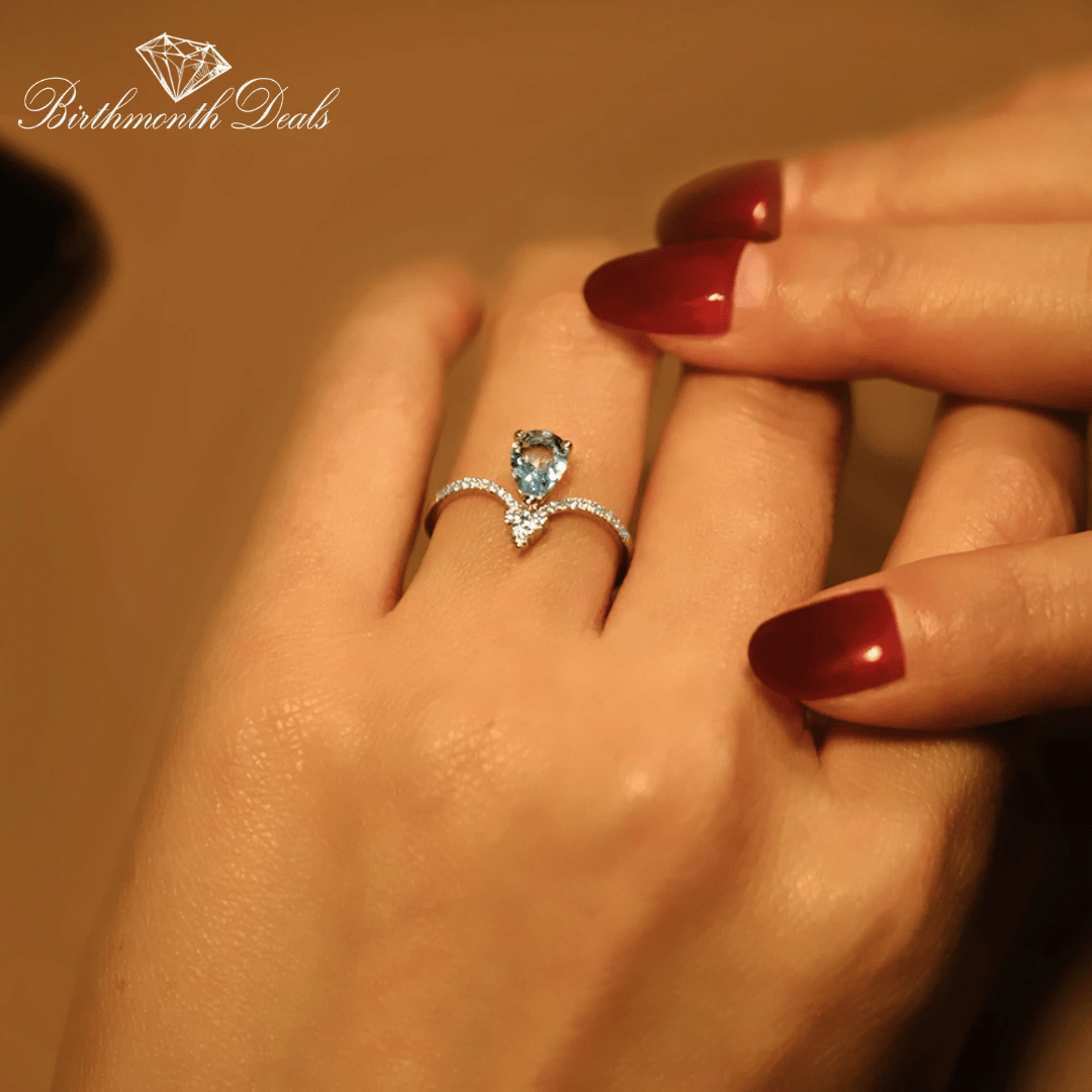 December Zircon Birthstone Ring - Birthmonth Deals