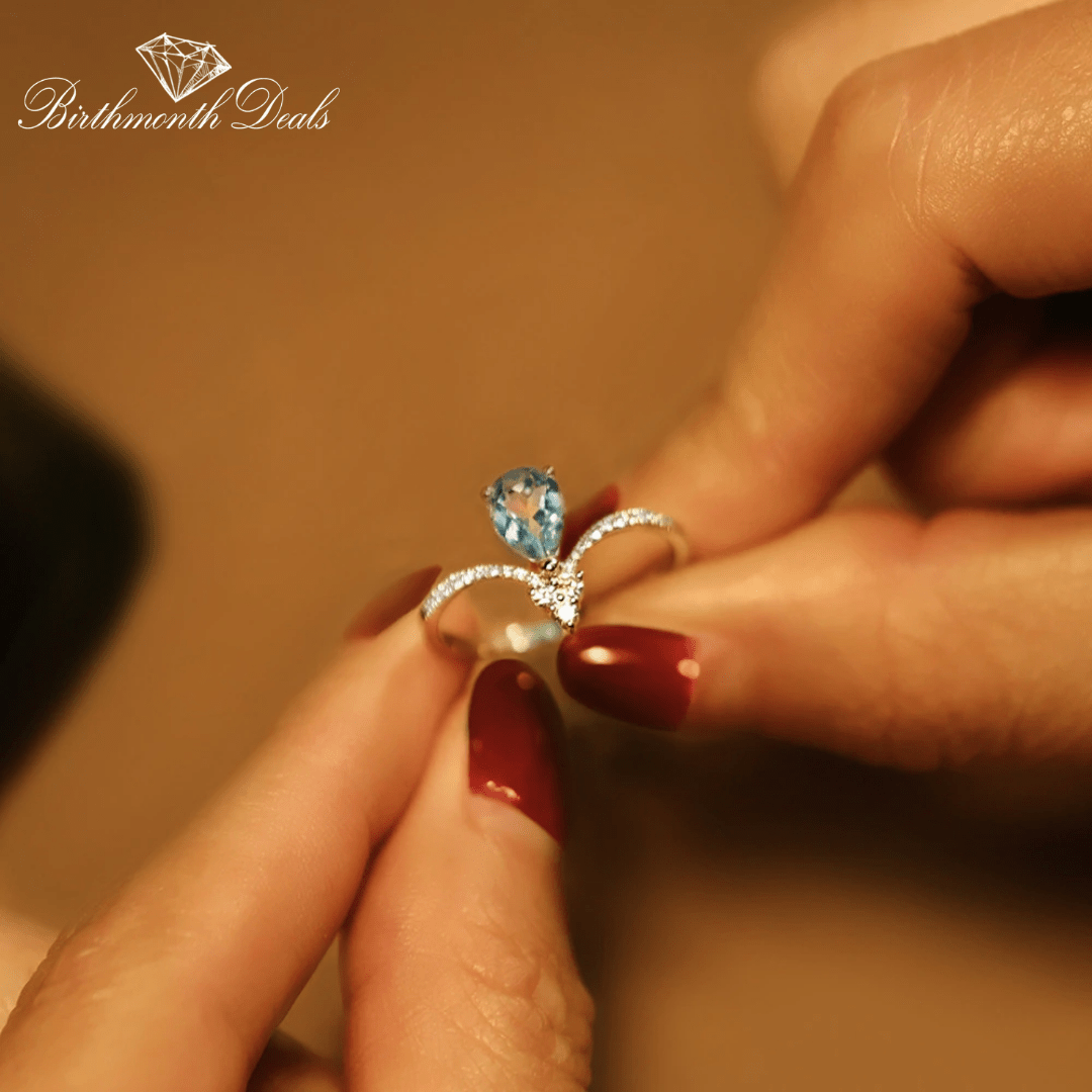 December Zircon Birthstone Ring - Birthmonth Deals