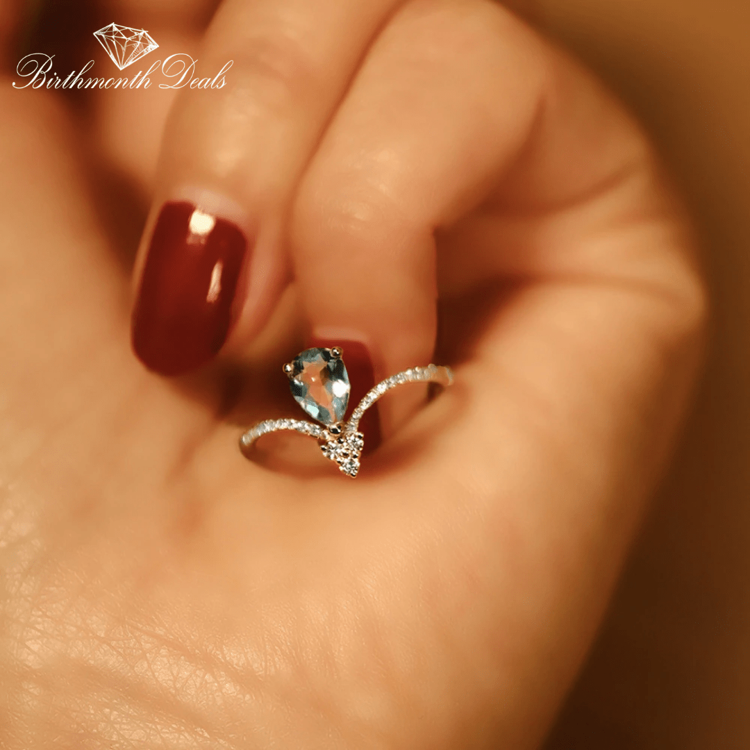 December Zircon Birthstone Ring - Birthmonth Deals