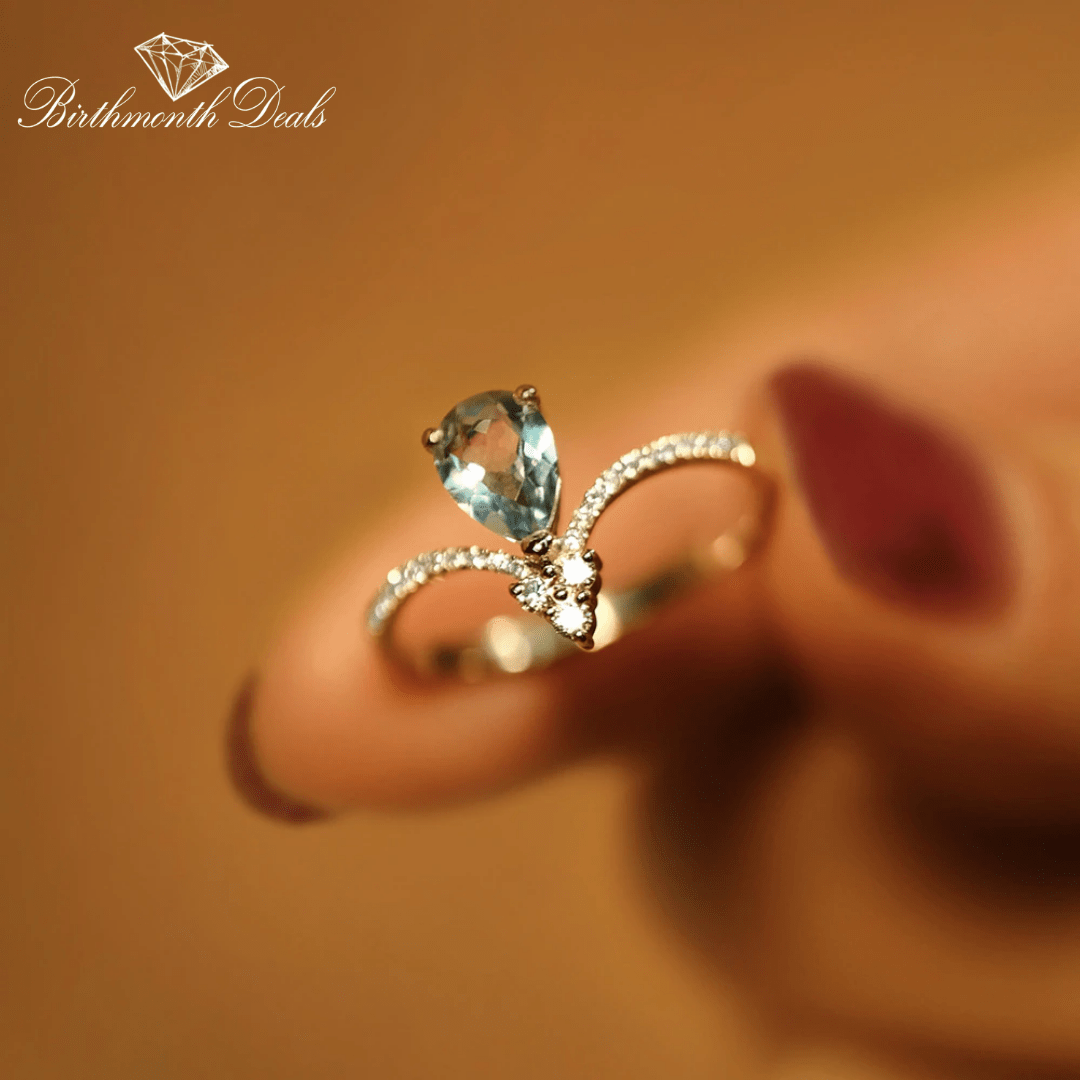 December Zircon Birthstone Ring - Birthmonth Deals