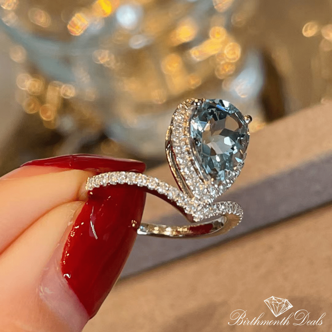 December Zircon Birthstone Ring - Birthmonth Deals