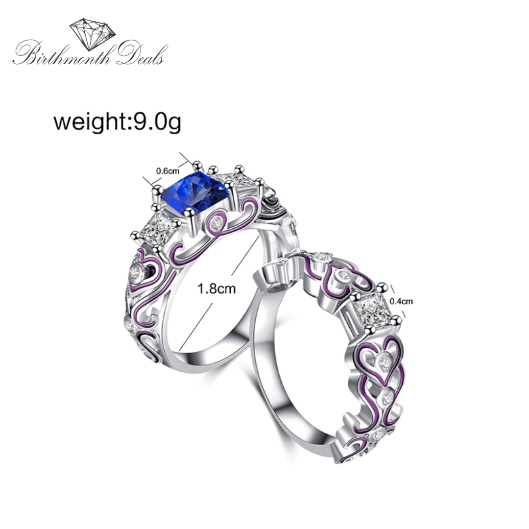 December Tanzanite Birthstone Stacking Ring - Birthmonth Deals