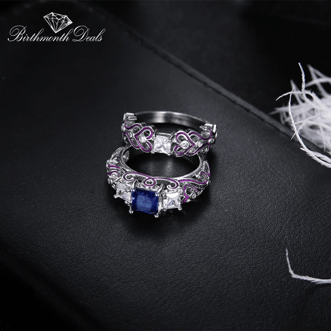 December Tanzanite Birthstone Stacking Ring - Birthmonth Deals