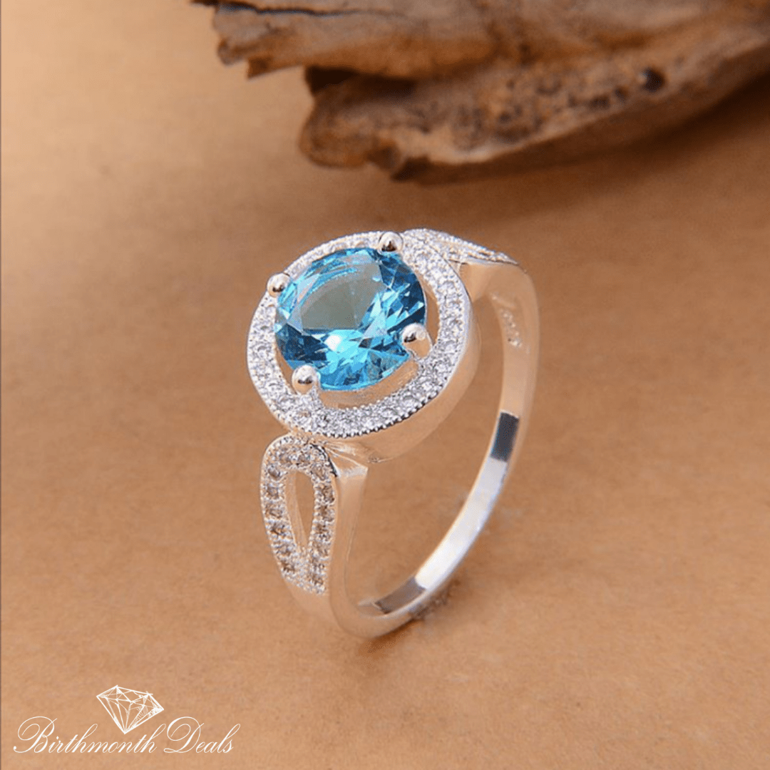 December Zircon Birthstone Ring - Birthmonth Deals