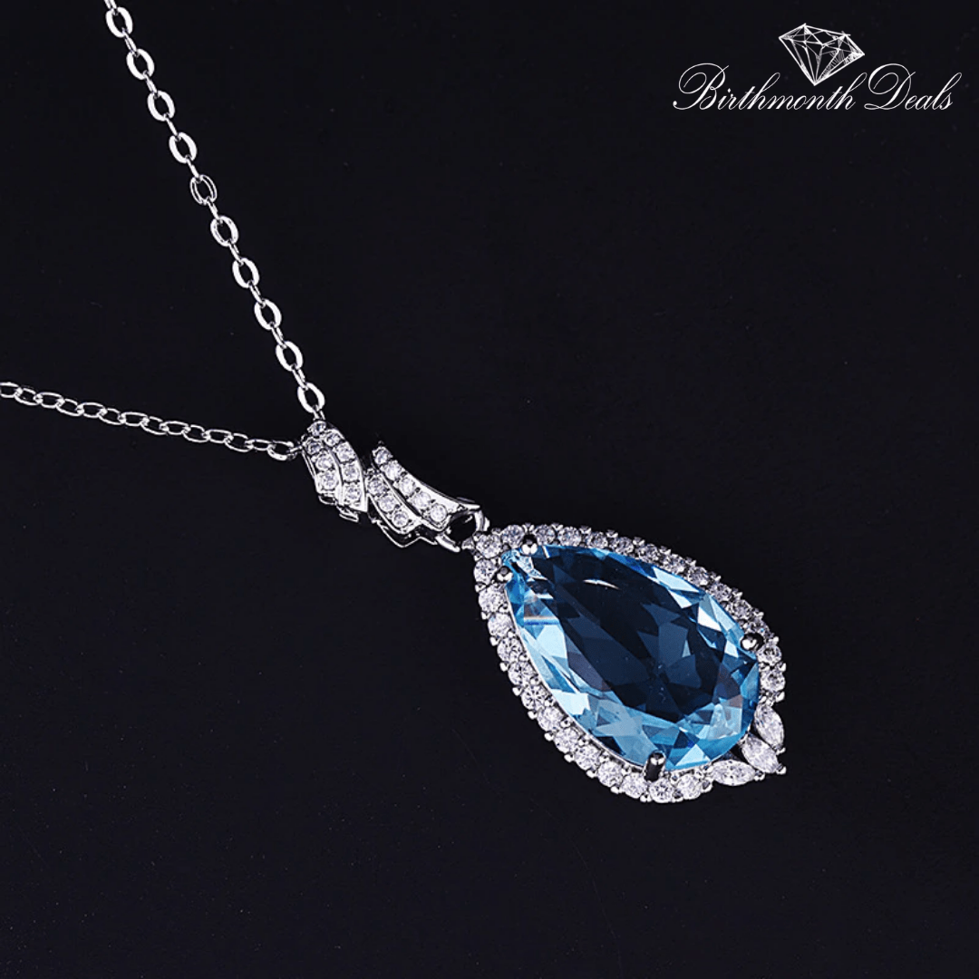 December Zircon Birthstone Necklace - Birthmonth Deals