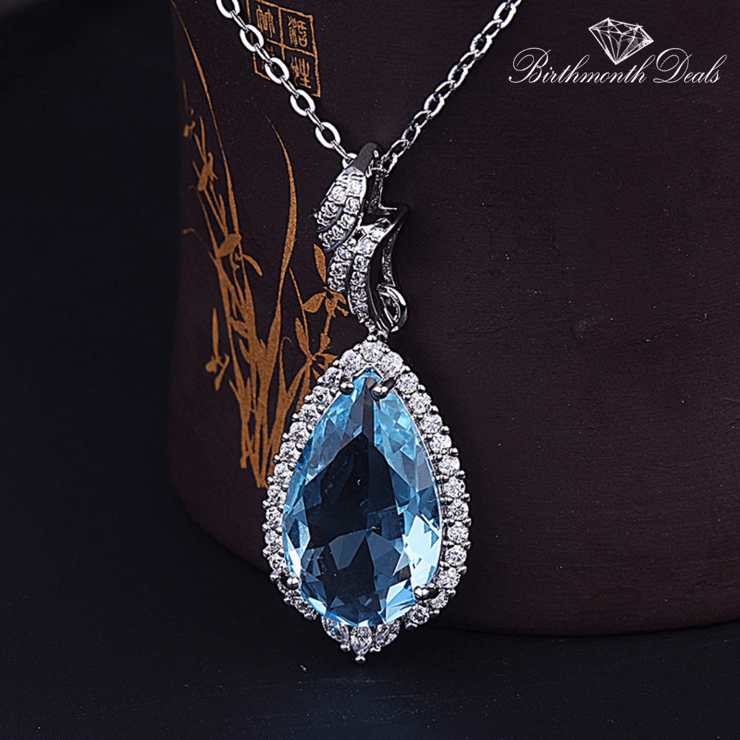 December Zircon Birthstone Necklace - Birthmonth Deals