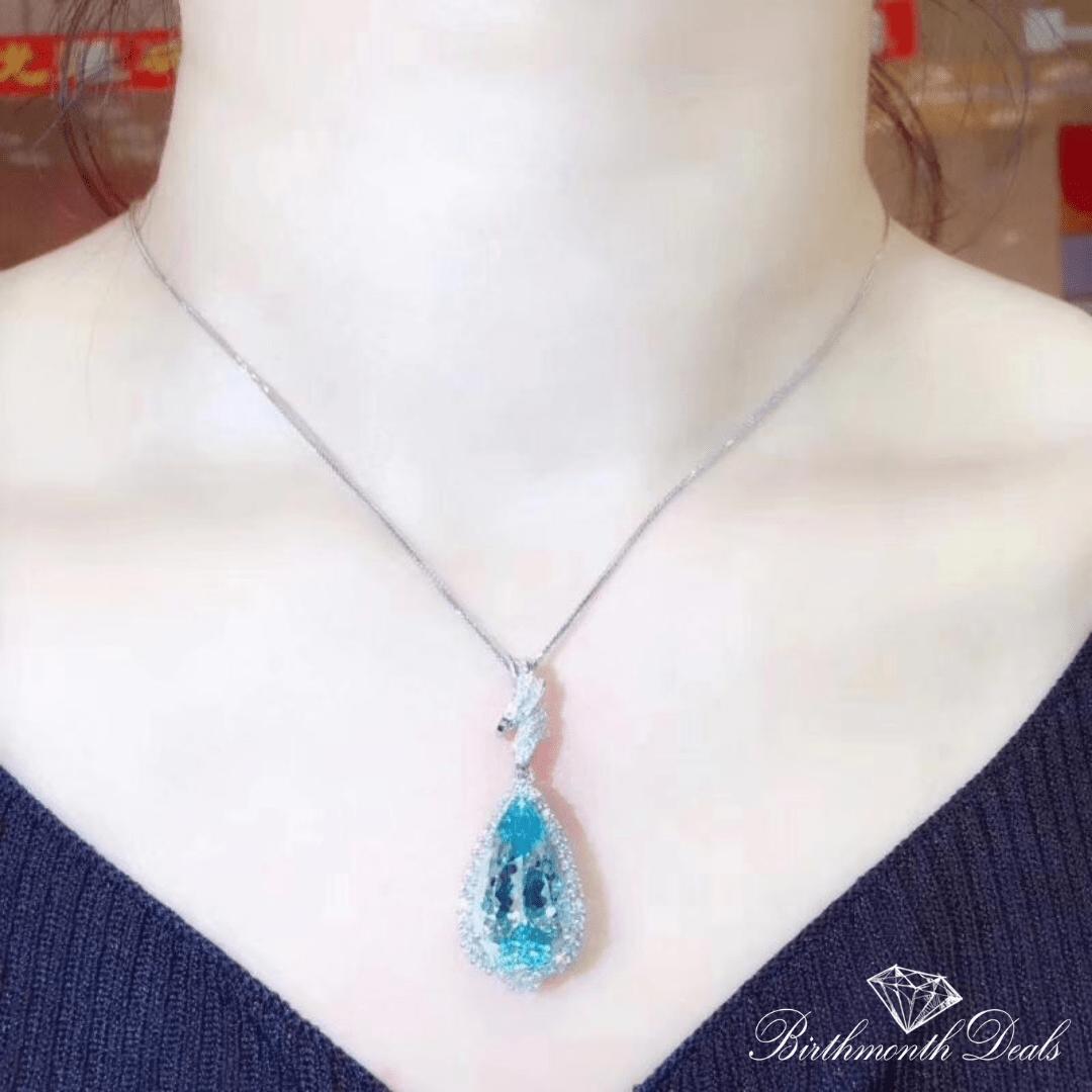 December Zircon Birthstone Necklace - Birthmonth Deals