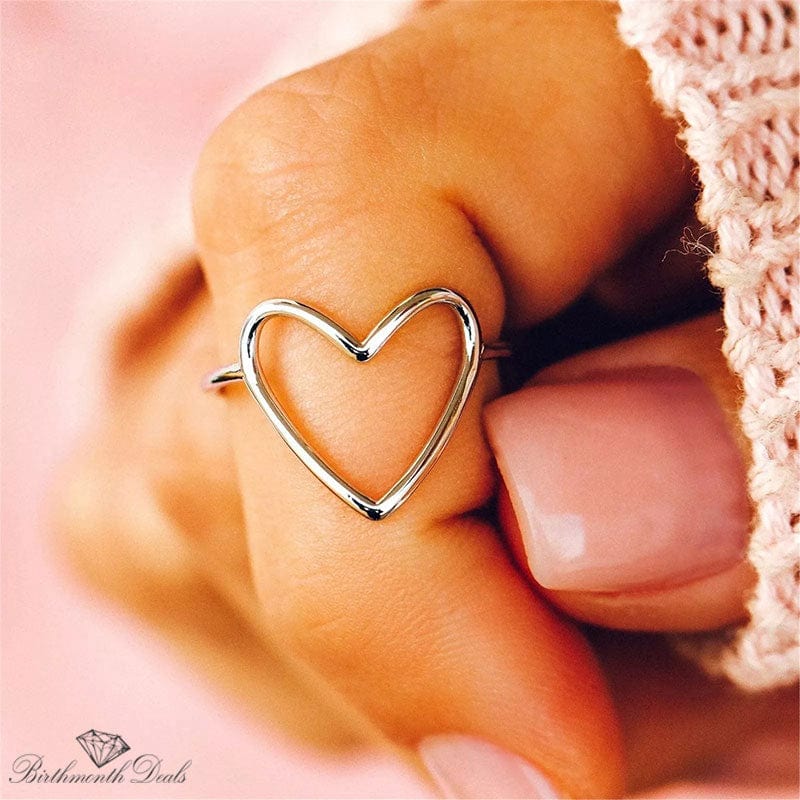 Dainty Heart Ring - Birthmonth Deals