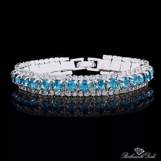 December Zircon Birthstone Bracelet - Birthmonth Deals