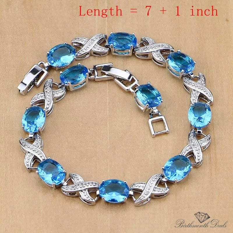 December Zircon Birthstone Jewelry Set - Birthmonth Deals