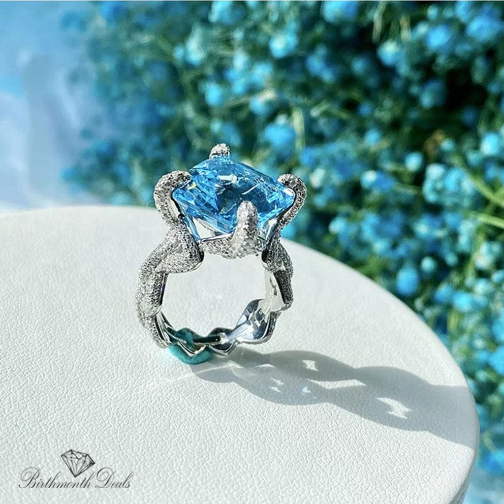 December Zircon Birthstone Ring - Birthmonth Deals