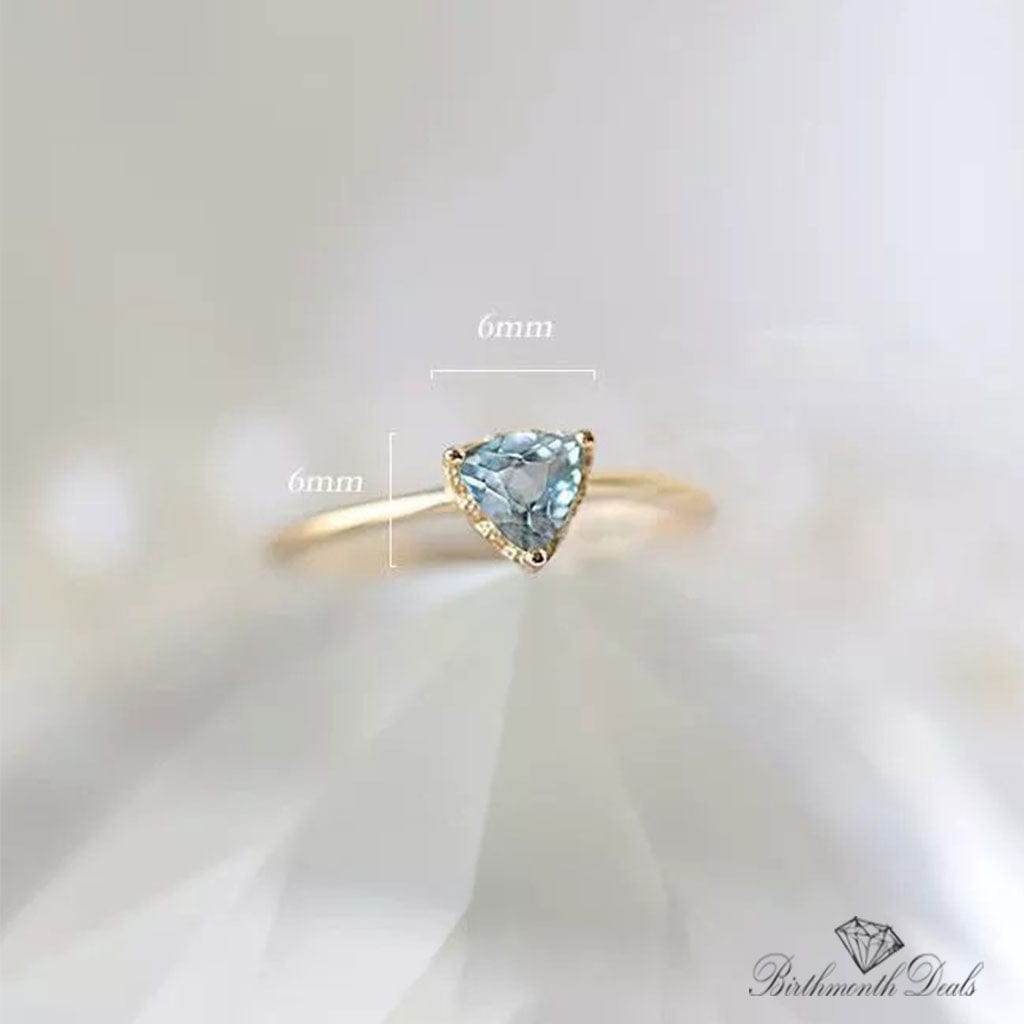 December Zircon Birthstone Ring - Birthmonth Deals