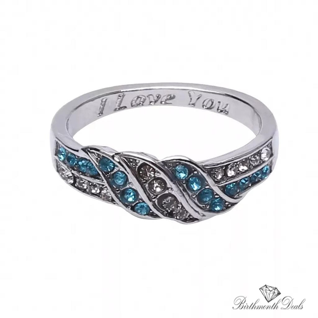 December Zircon Birthstone Ring - Birthmonth Deals