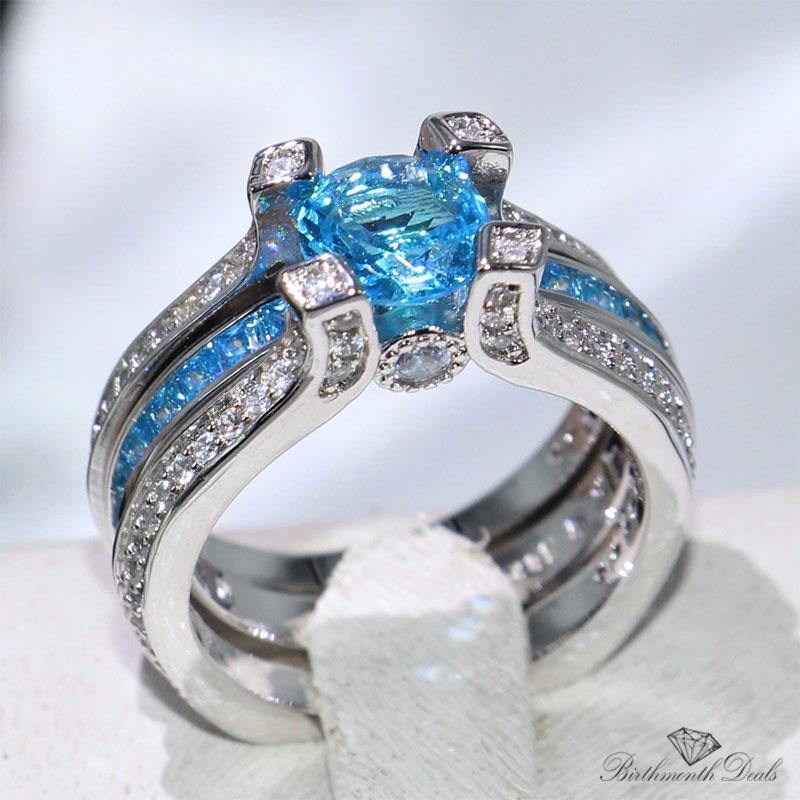 December Zircon Birthstone Ring - Birthmonth Deals