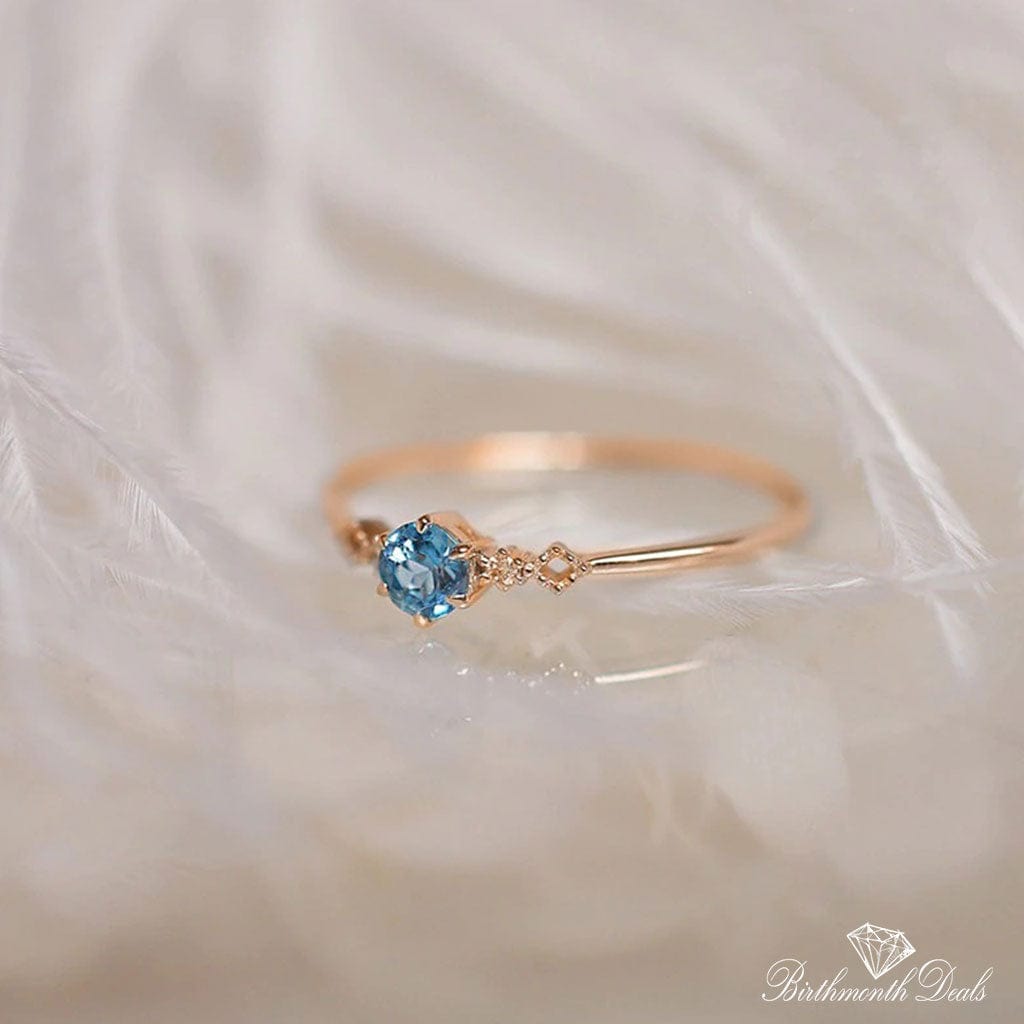 December Zircon Birthstone Ring - Birthmonth Deals