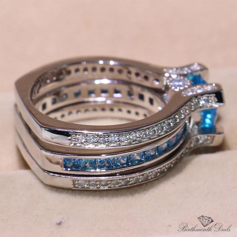 December Zircon Birthstone Stackable Ring - Birthmonth Deals