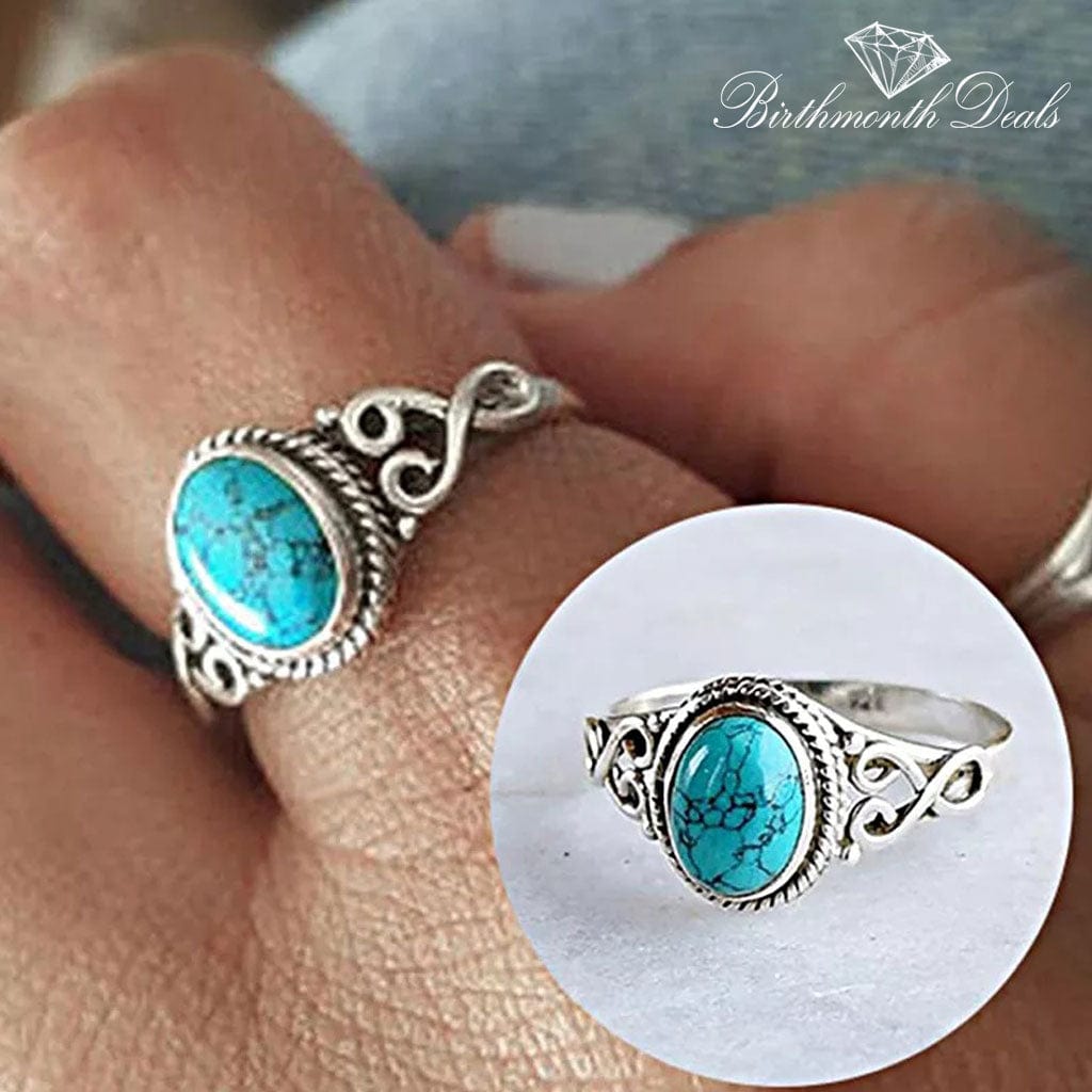 December Zircon Birthstone Ring - Birthmonth Deals