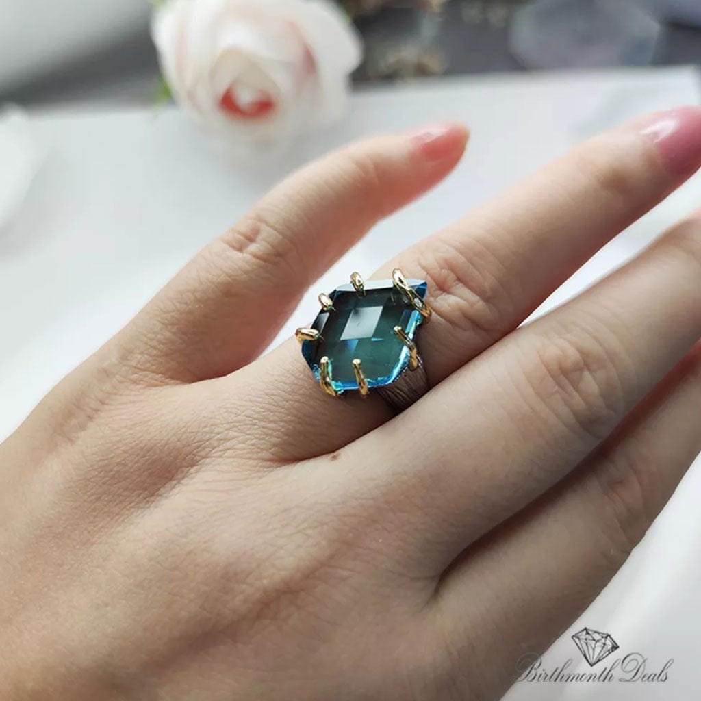 December Zircon Birthstone Ring - Birthmonth Deals