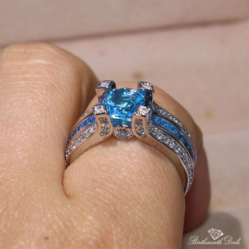 December Zircon Birthstone Stackable Ring - Birthmonth Deals