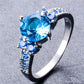 March Aquamarine Birthstone Ring - Birthmonth Deals