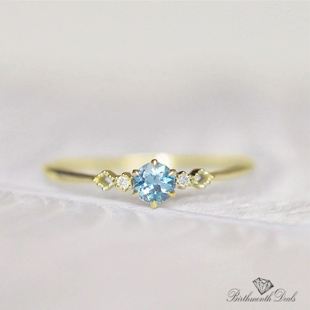 December Zircon Birthstone Ring - Birthmonth Deals