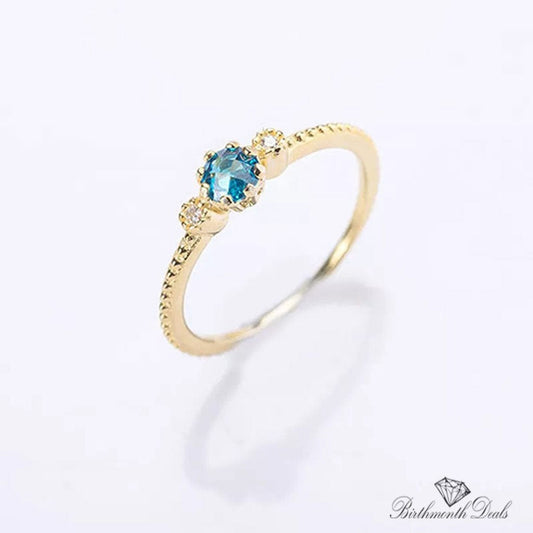 December Zircon Birthstone Ring - Birthmonth Deals