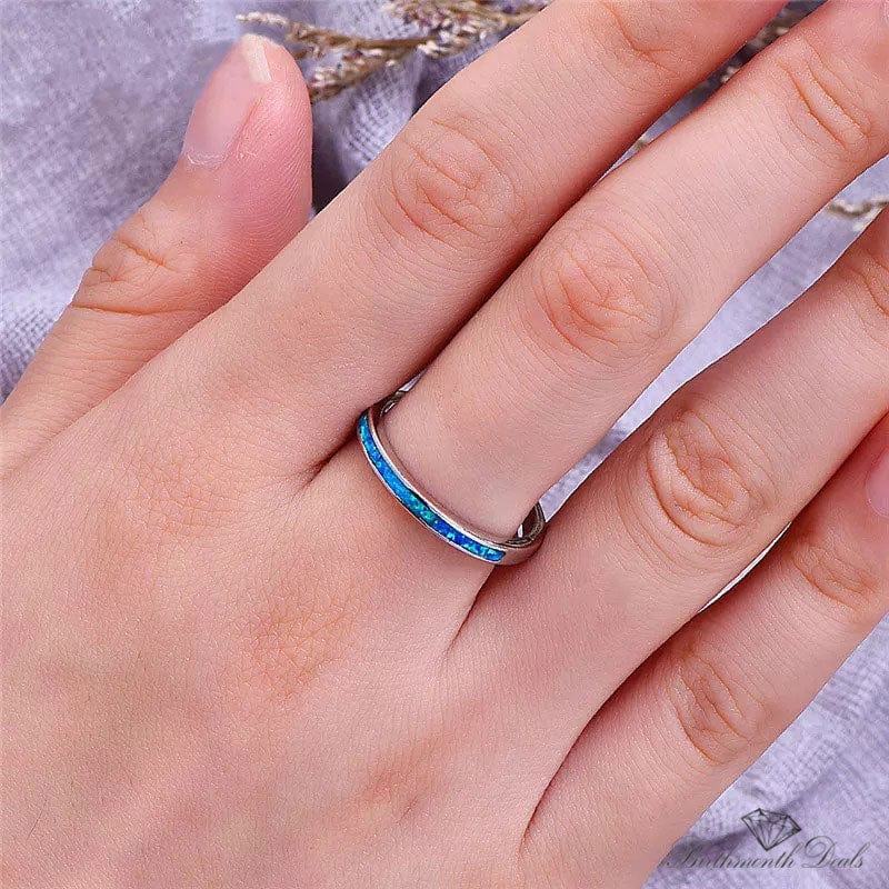 December Zircon Birthstone Stacking Ring - Birthmonth Deals