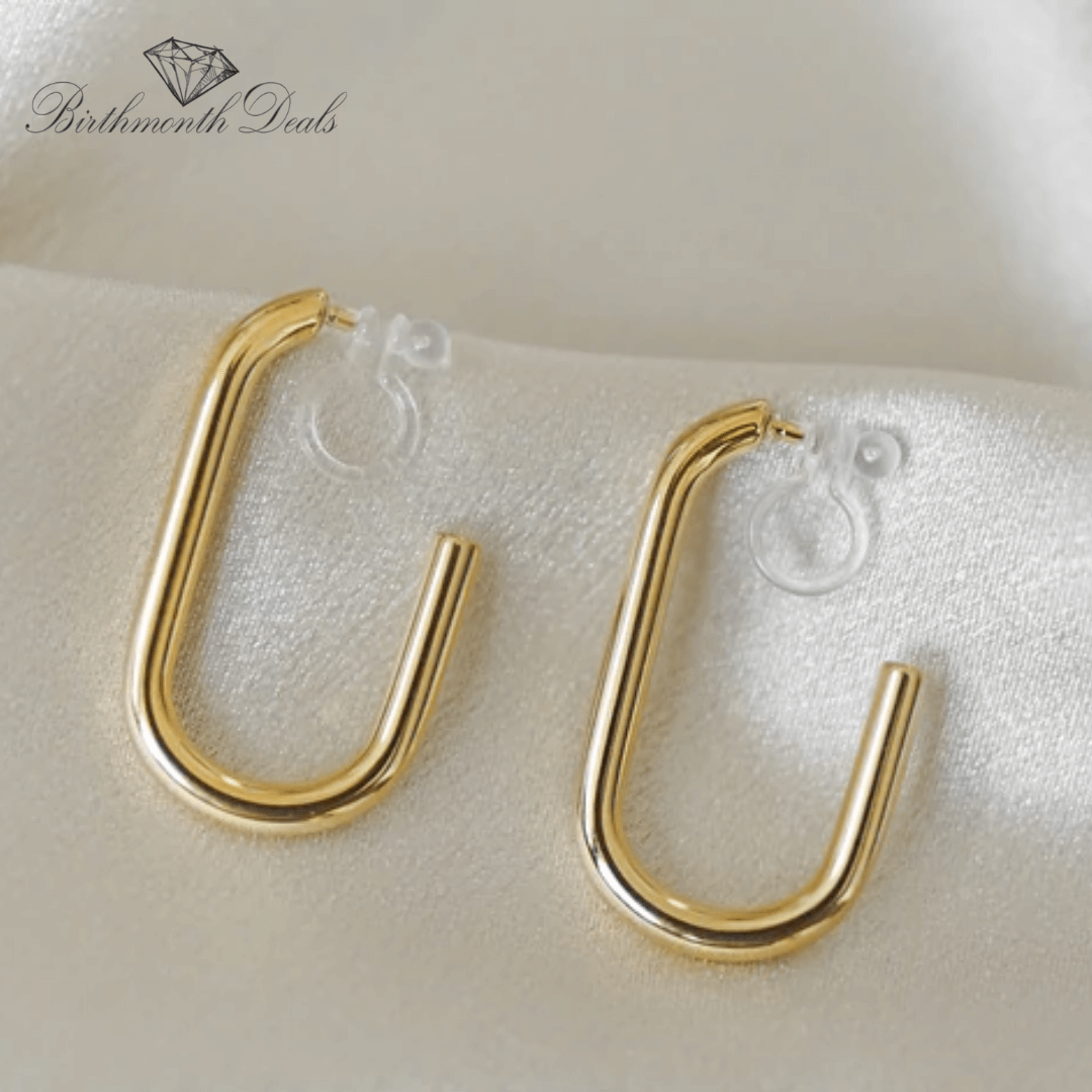 Ezra Clip-On Hoop Earrings - Birthmonth Deals