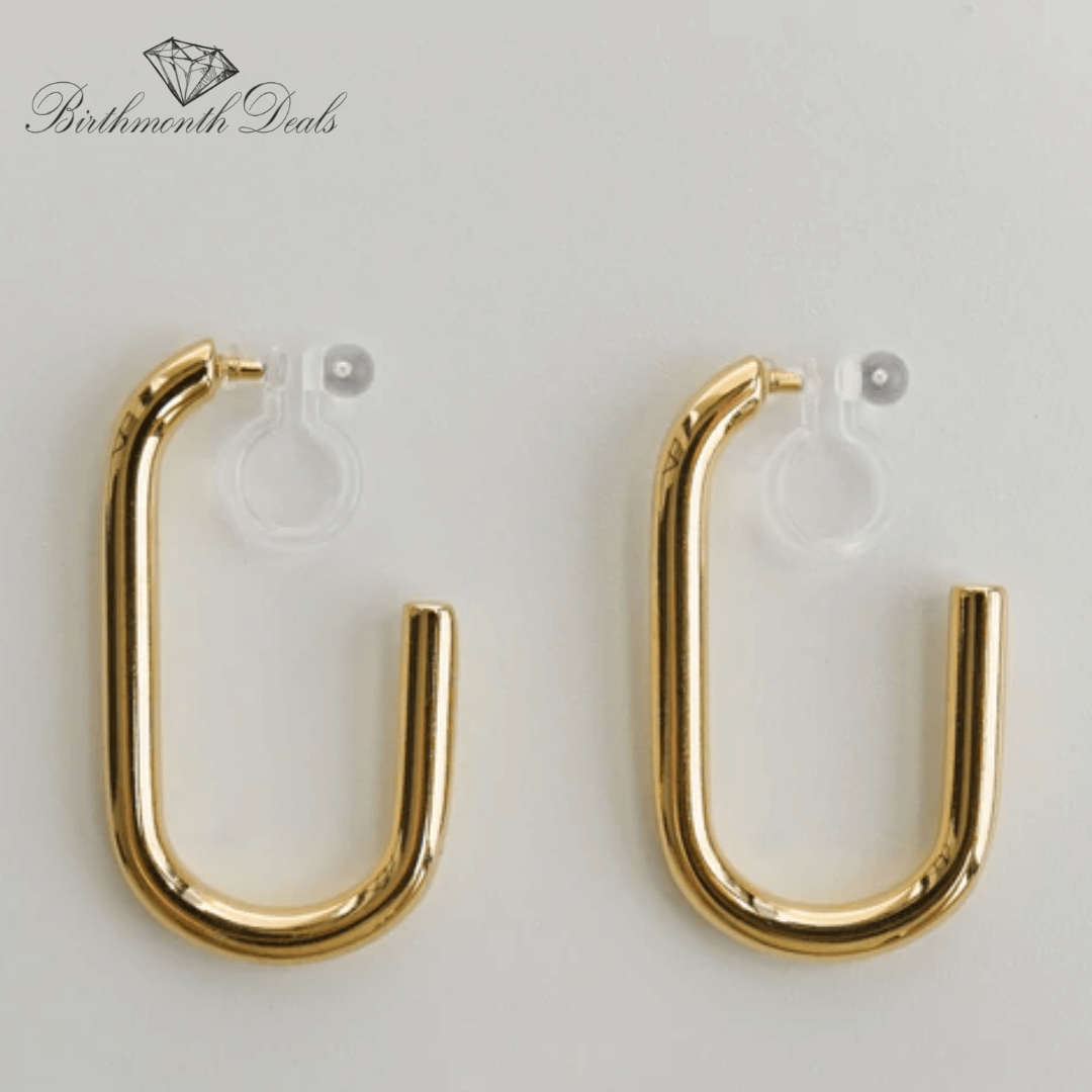 Ezra Clip-On Hoop Earrings - Birthmonth Deals