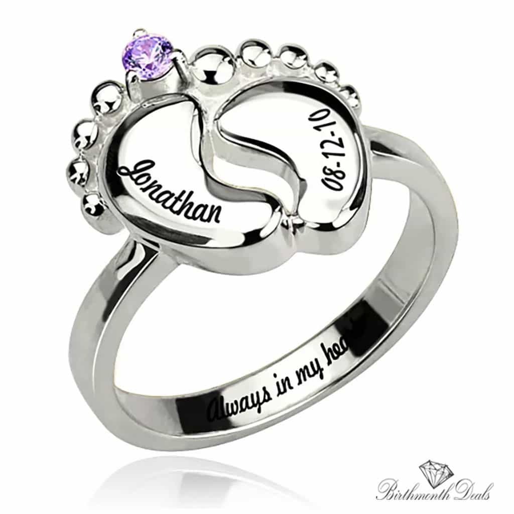 Engraved Baby's Ring - Birthmonth Deals