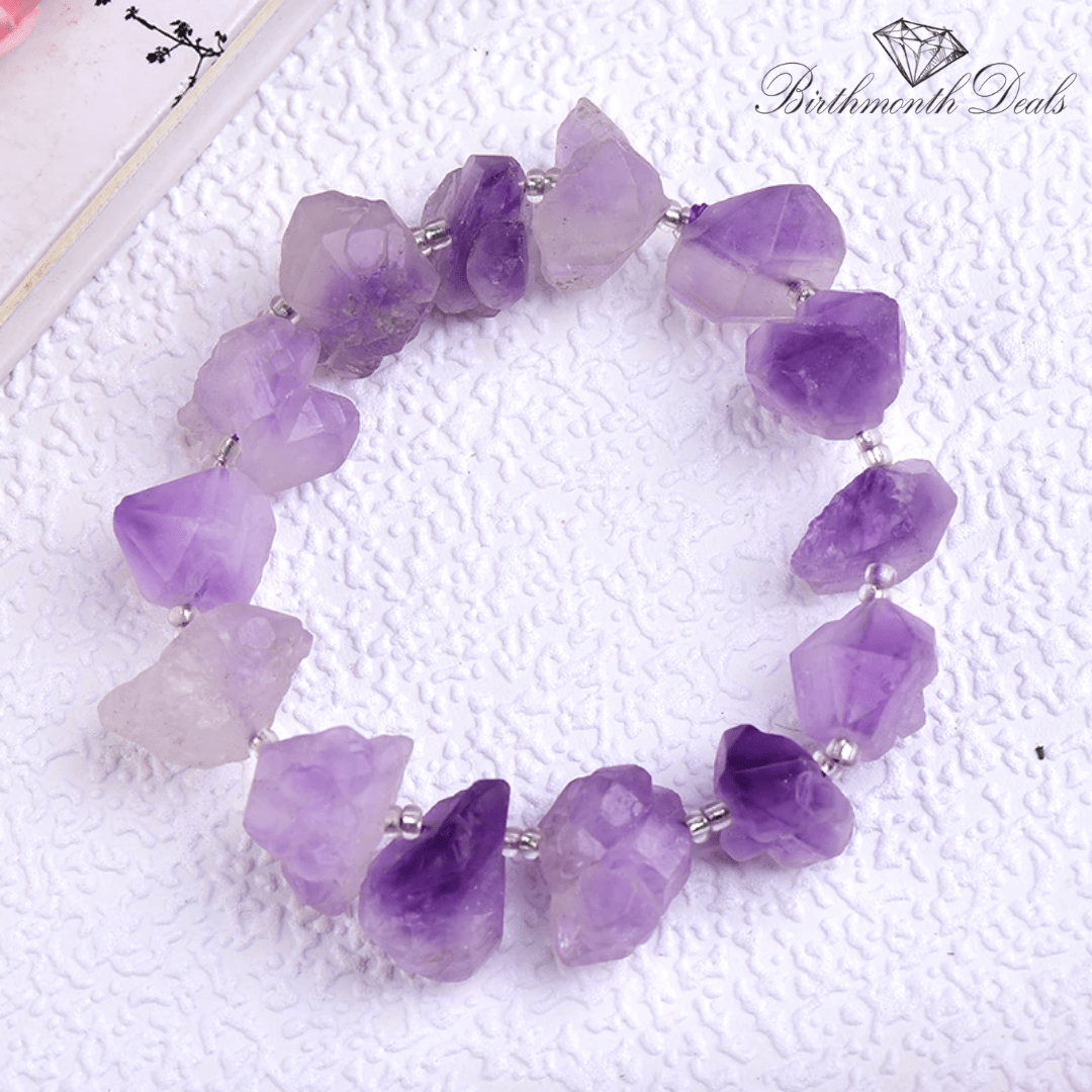 Natural Amethyst Bracelet - Birthmonth Deals