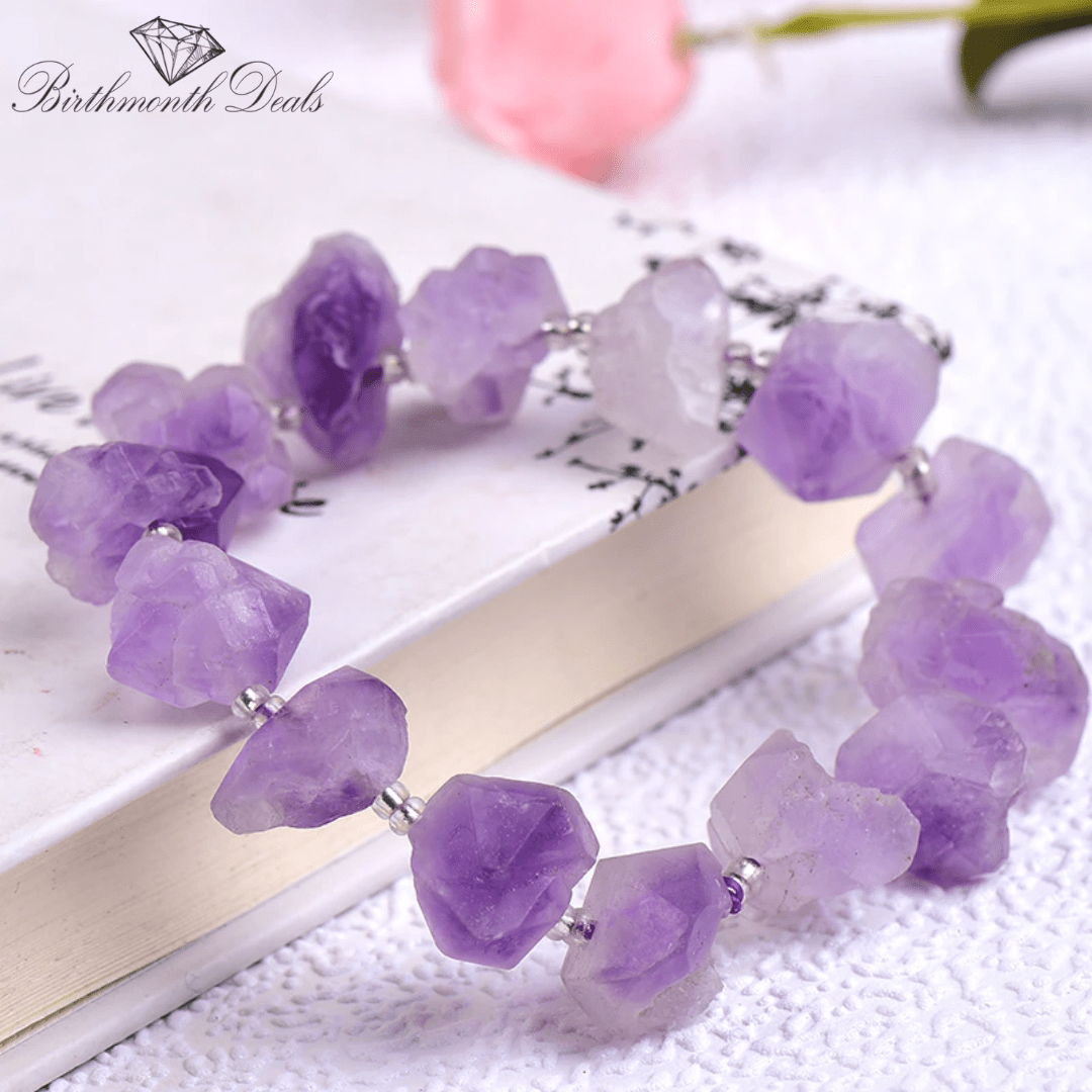 Natural Amethyst Bracelet - Birthmonth Deals