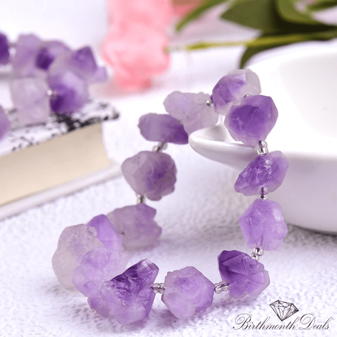 Natural Amethyst Bracelet - Birthmonth Deals