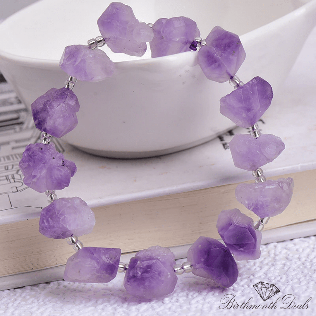 Natural Amethyst Bracelet - Birthmonth Deals