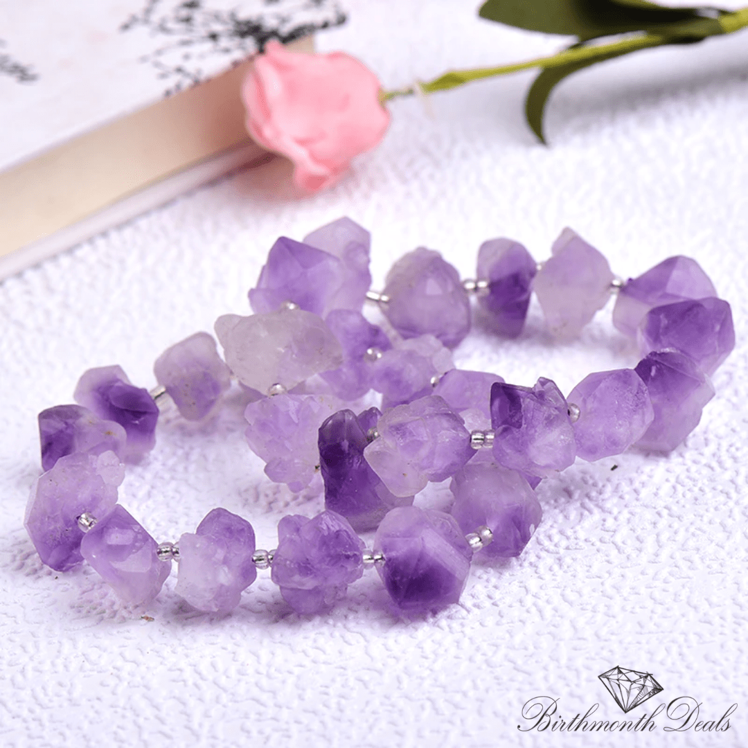 Natural Amethyst Bracelet - Birthmonth Deals