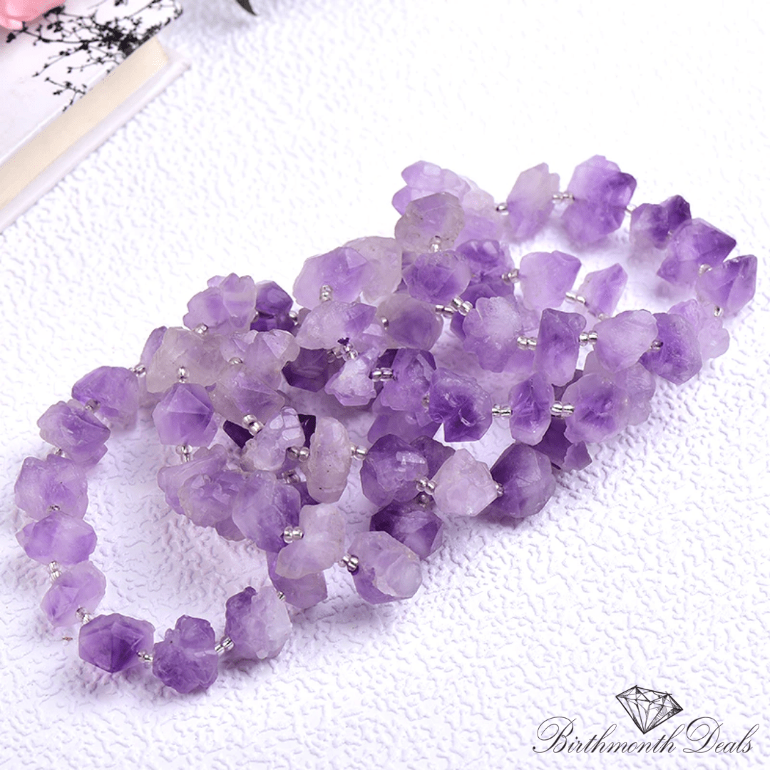 Natural Amethyst Bracelet - Birthmonth Deals