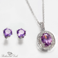 February Amethyst Birthstone Jewelry Set - Birthmonth Deals