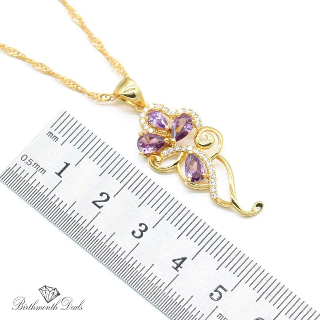 February Amethyst Birthstone Jewelry Set - Birthmonth Deals