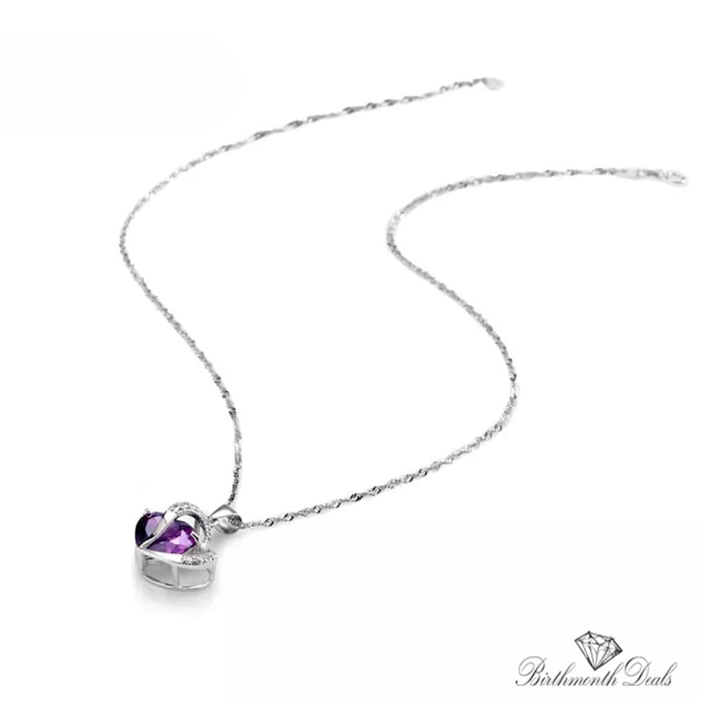 February Amethyst Birthstone Necklace - Birthmonth Deals