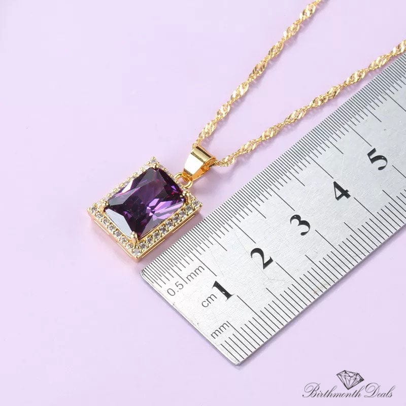 February Amethyst Birthstone Jewelry Set - Birthmonth Deals