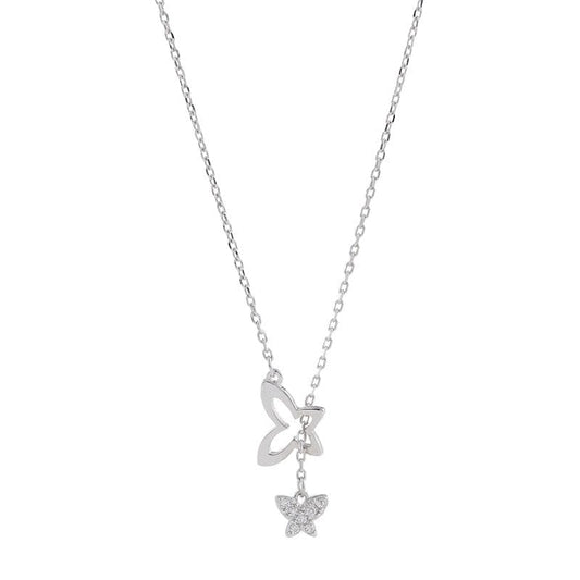 Diamond Butterfly Necklace - Birthmonth Deals