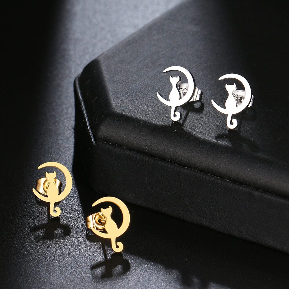 Luna Cat Earrings - Birthmonth Deals