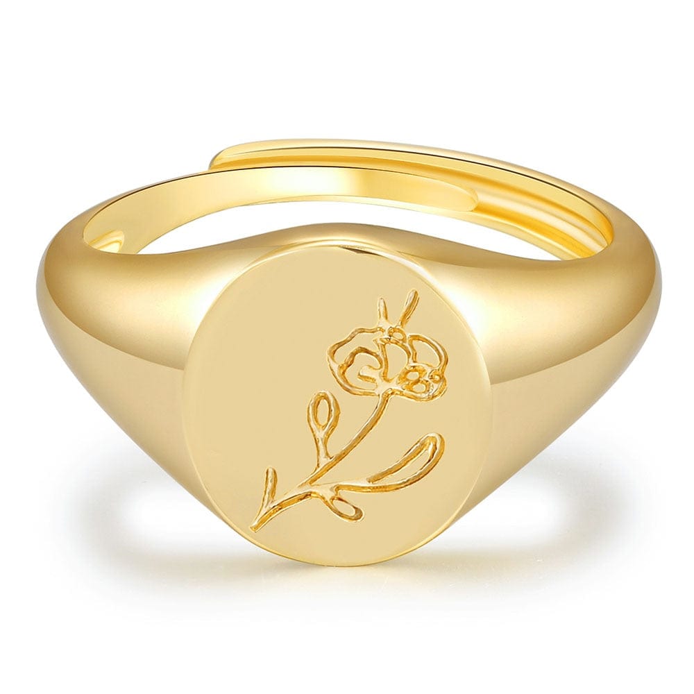 Birth Flower Ring - Birthmonth Deals