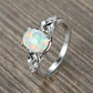 You're Mine Love Knot October Opal Ring - Birthmonth Deals